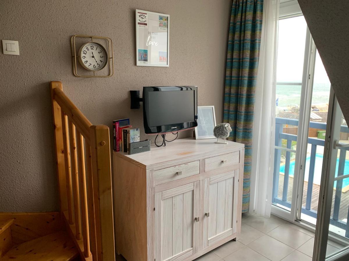 Duplex Vue Mer - Plage A 100M- 4 Lits - Parking Sous Sol Одьерн Экстерьер фото
