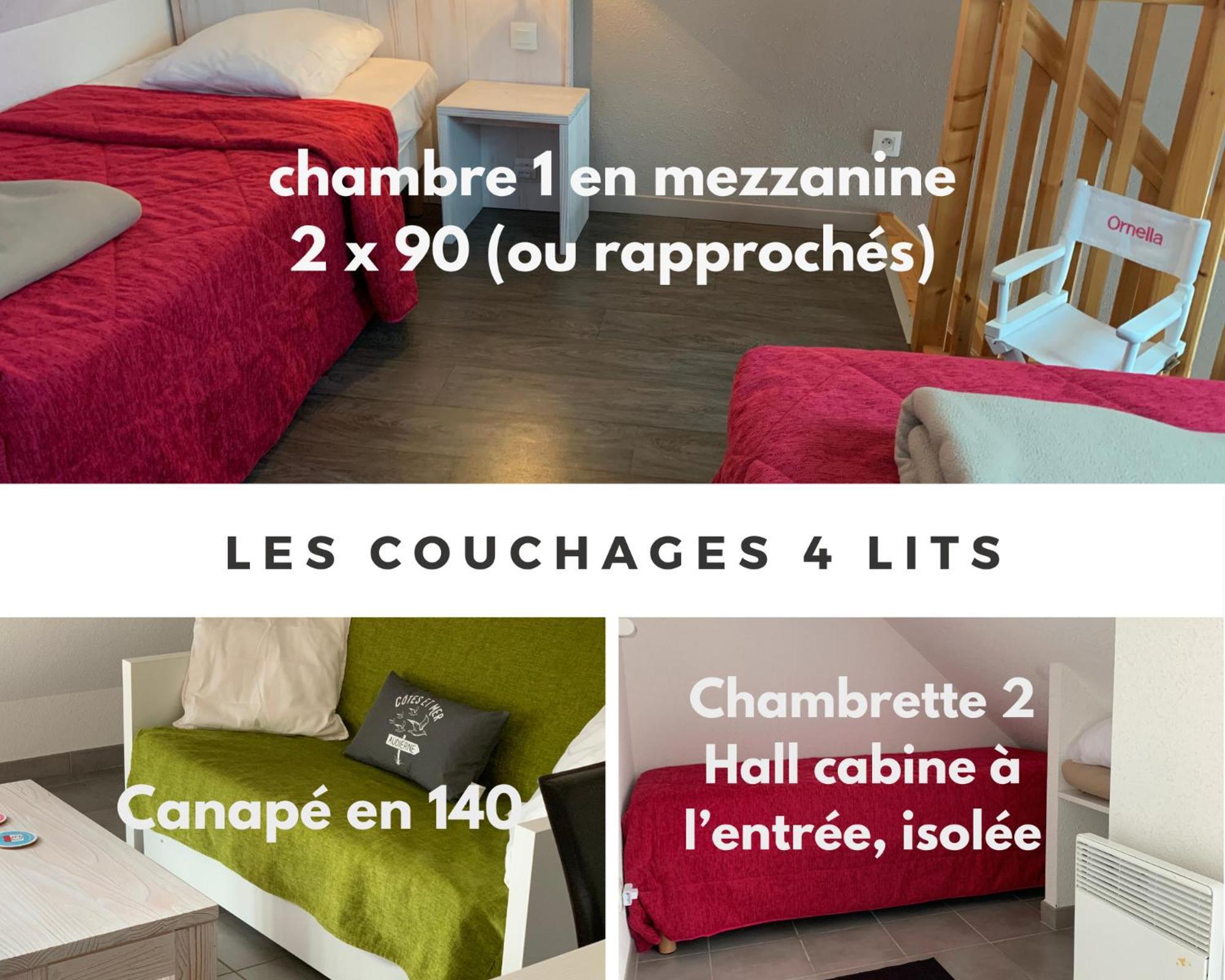Duplex Vue Mer - Plage A 100M- 4 Lits - Parking Sous Sol Одьерн Экстерьер фото